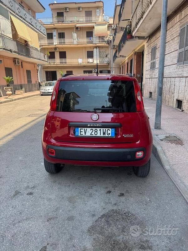 Usata Fiat Panda 2014 Rosso Utilitaria