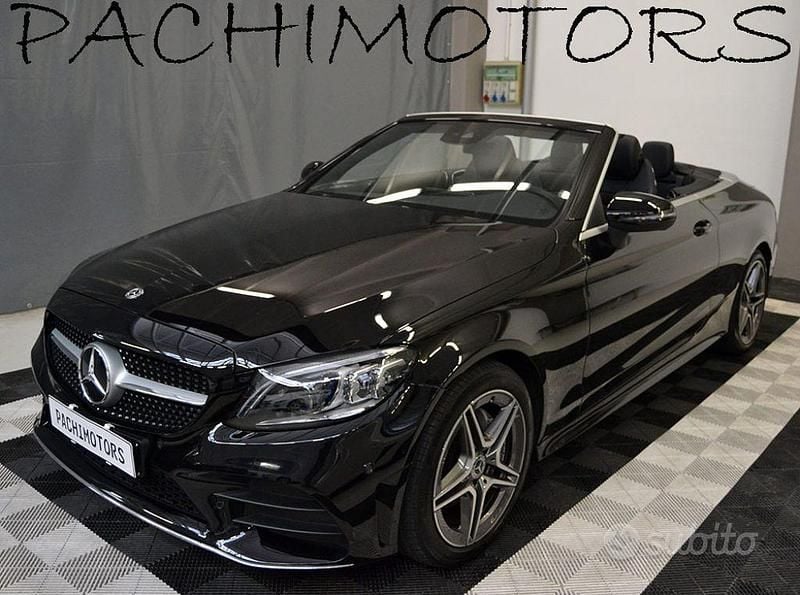 Usata Mercedes C200 Premium 184 CV (135 kW) 2020 Nero Cabrio