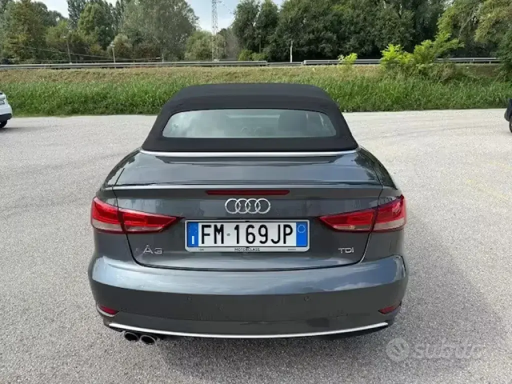Käytetty Audi A3 Cabriolet S-Line 150 HP (110 kW) 2018 Harmaa Avoauto