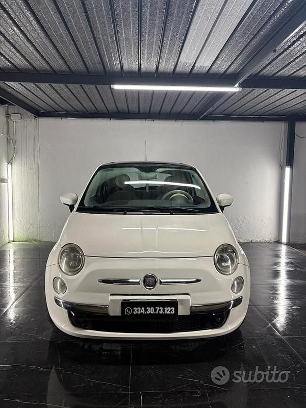 Usata Fiat 500 Lounge 69 CV (50 kW) 2009 Bianco Cabrio