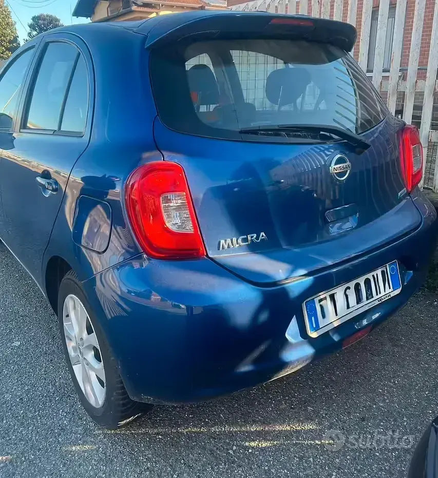 Second-hand Nissan Micra Acenta 80 CP (58 kW) 2014 Albastru Hatchback