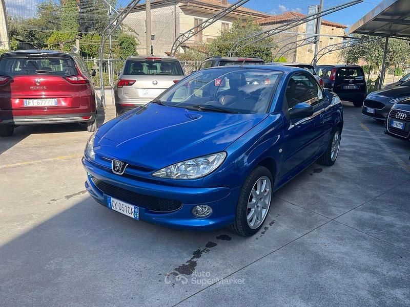 Usata Peugeot 206 CC 110 CV (80 kW) 2004 Blu/azzurro Cabrio