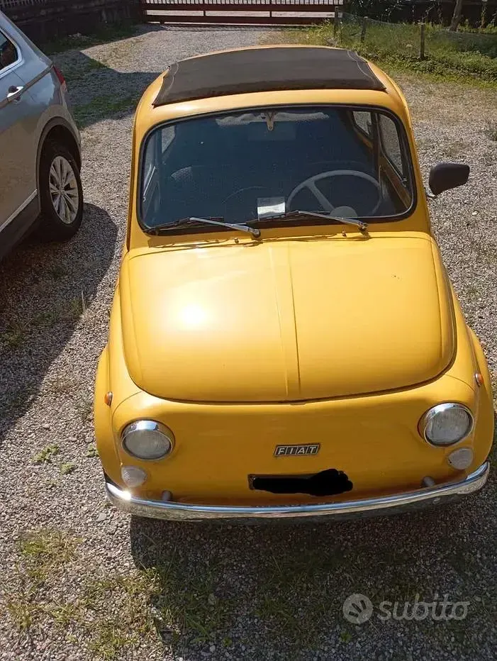 Usata Fiat 500 1960 Giallo Utilitaria
