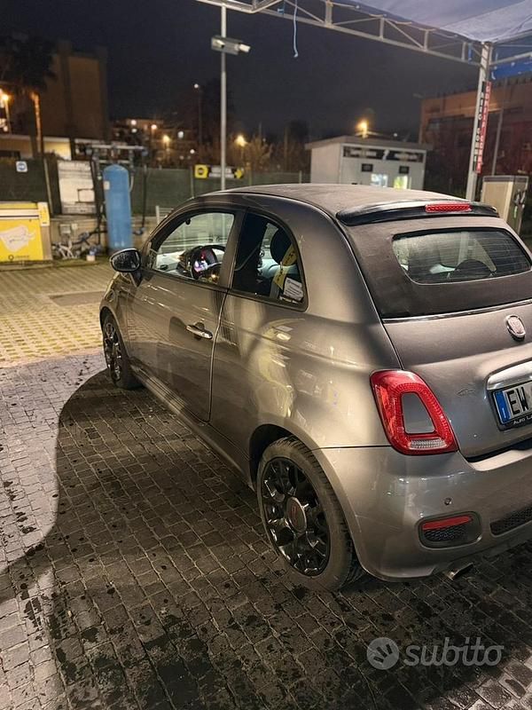 Usata Fiat 500C Lounge 86 CV (63 kW) 2014 Grigio Cabrio