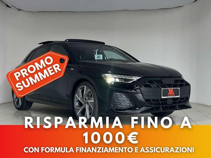Nero Nuova 2025 Audi A3 Sportback Due volumi | 43.899 € (Cara) - Immagine 1/3
