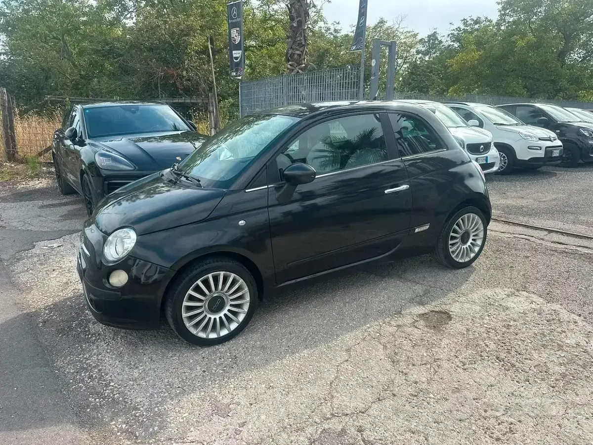 Usata Fiat 500 Lounge 69 CV (50 kW) 2009 Nero Cabrio