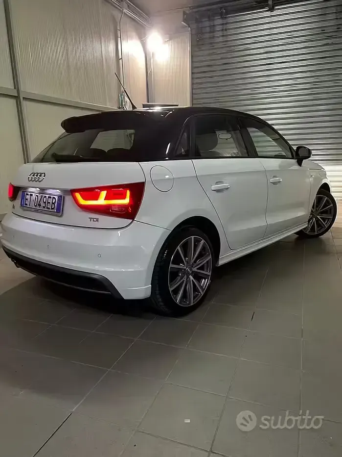 Usata Audi A1 S-Line 90 CV (66 kW) 2014 Bianco Utilitaria