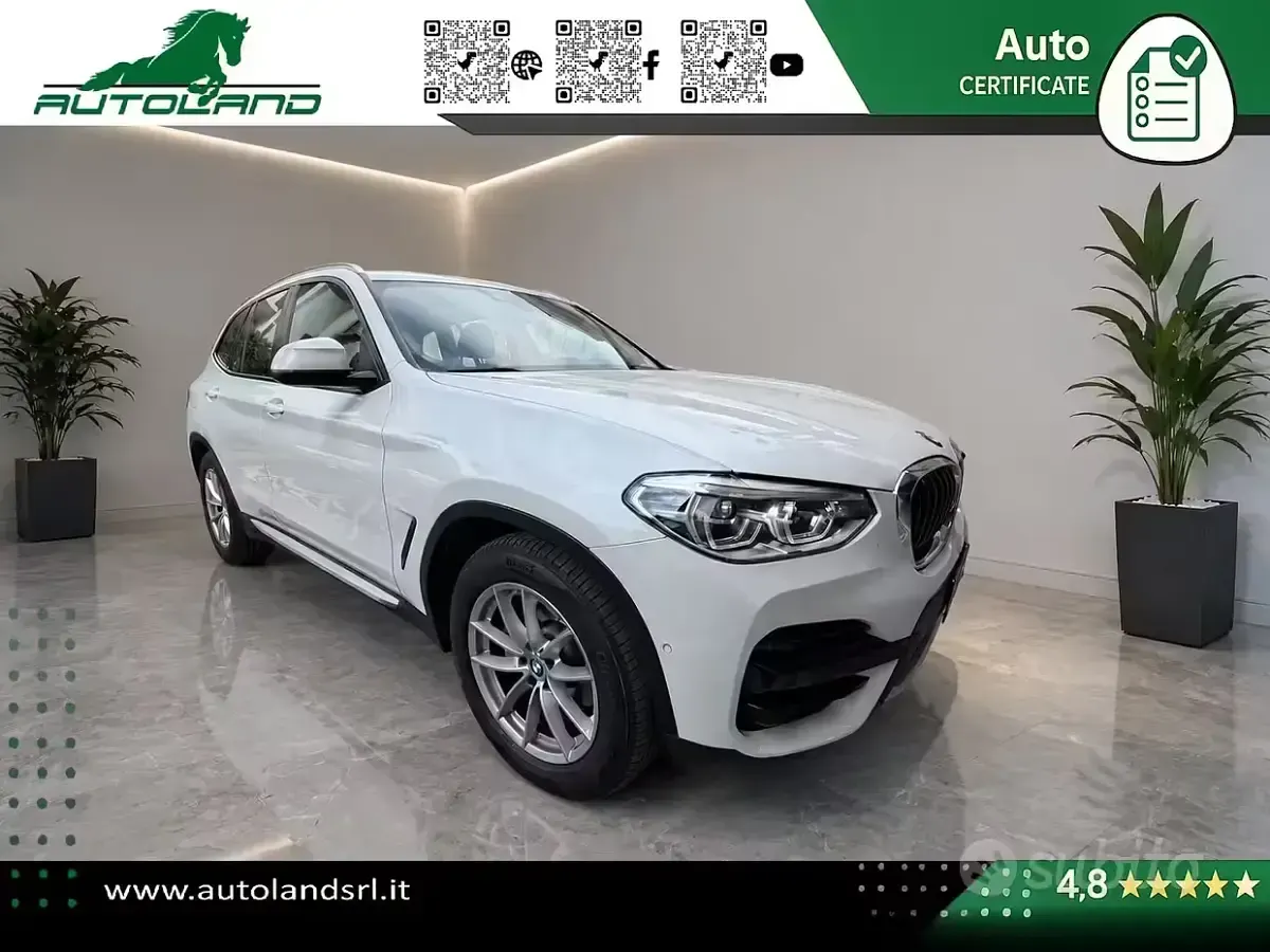 Usata BMW X3 Advantage 190 CV (139 kW) 2019 Bianco SUV
