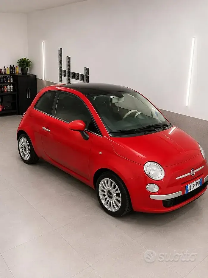 Usata Fiat 500 100 CV (73 kW) 2007 Rosso Berlina