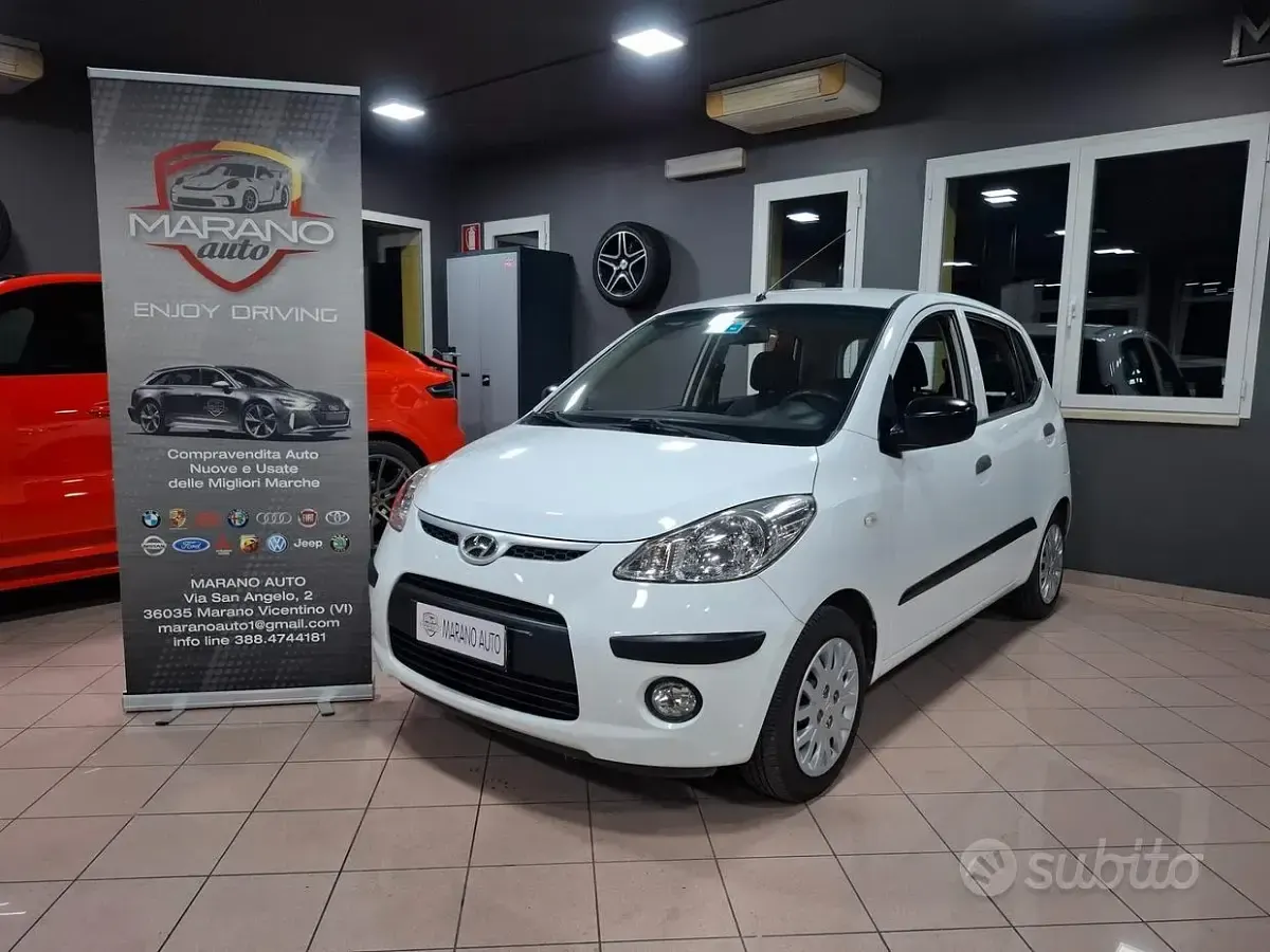Usata Hyundai i10 Style 64 CV (47 kW) 2010 Bianco Utilitaria