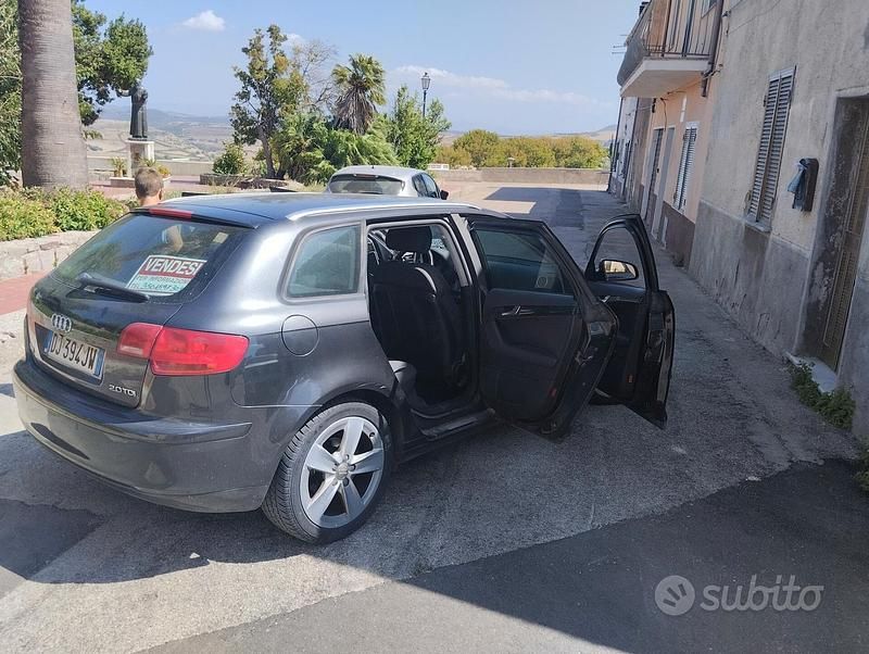Usata Audi A3 S-Line 140 CV (102 kW) 2009 Nero Utilitaria