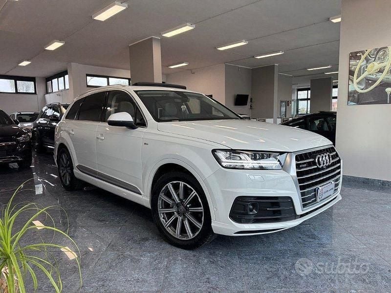 Usata Audi Q7 S-Line 272 CV (200 kW) 2017 Bianco perlato SUV