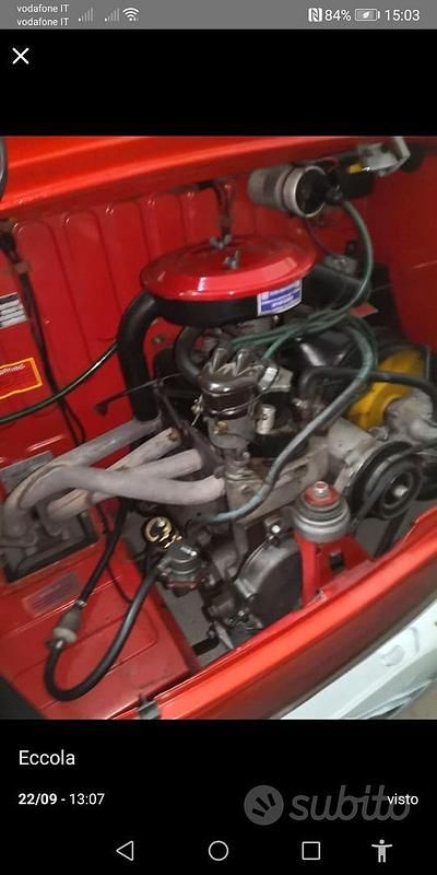 Usata Fiat 750 1970 Rosso Berlina