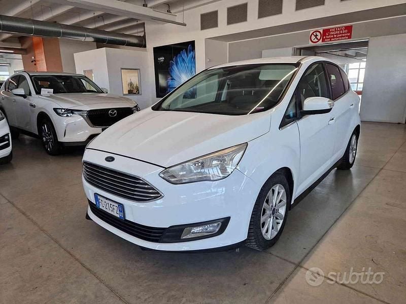 Usata Ford C-MAX Titanium 95 CV (69 kW) 2016 Bianco Monovolume