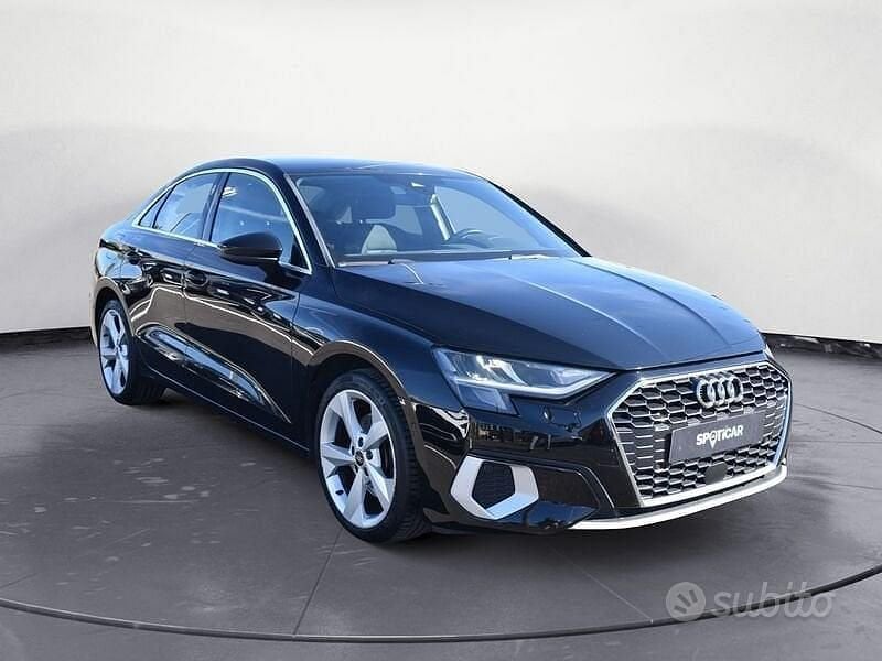 Usata Audi A3 Advanced 150 CV (110 kW) 2021 Nero Berlina