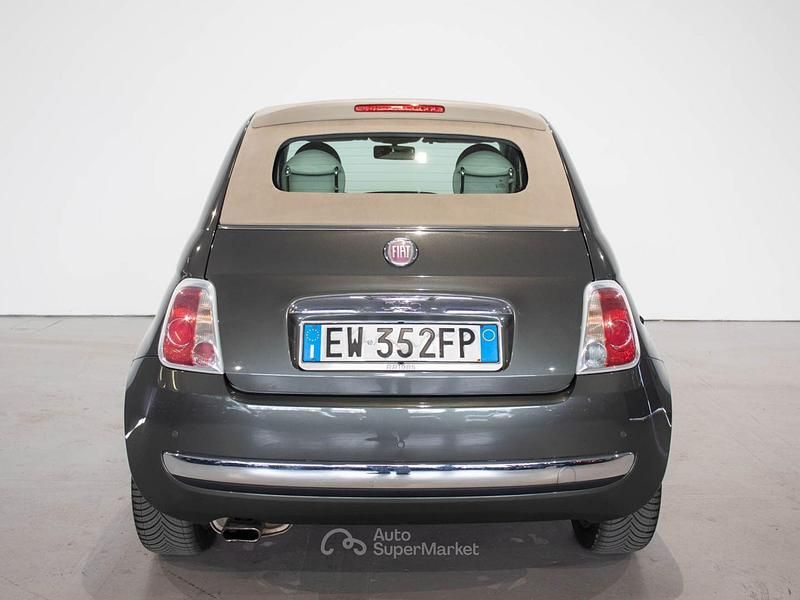 Usata Fiat 500C Lounge 69 CV (50 kW) 2014 Gray Cabrio