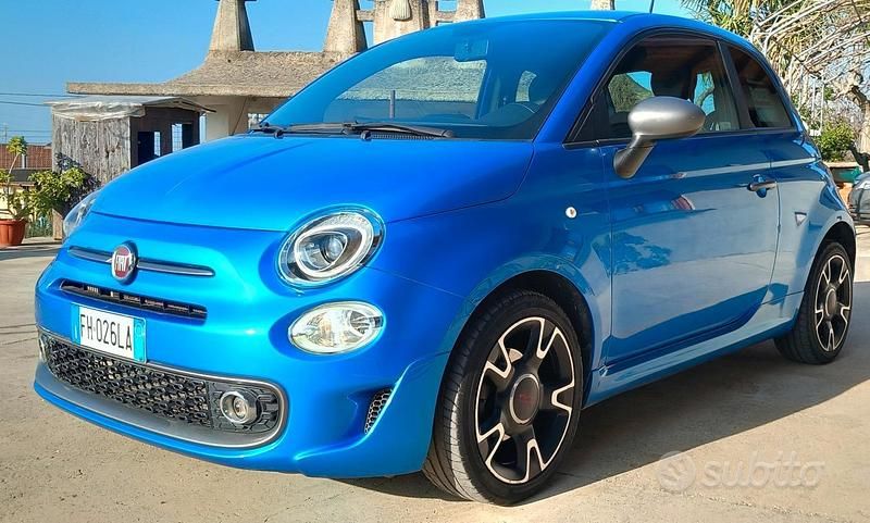 Usata Fiat 500S 95 CV (69 kW) 2017 Blu Berlina