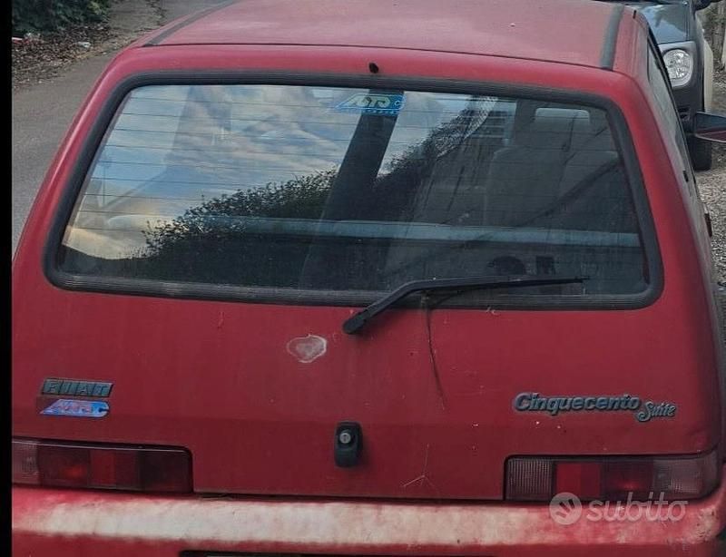 Usata Fiat 500 41 CV (30 kW) 1998 Rosso Berlina