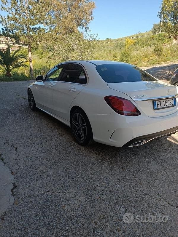 Usata Mercedes C220 Premium 194 CV (142 kW) 2019 Bianco Berlina
