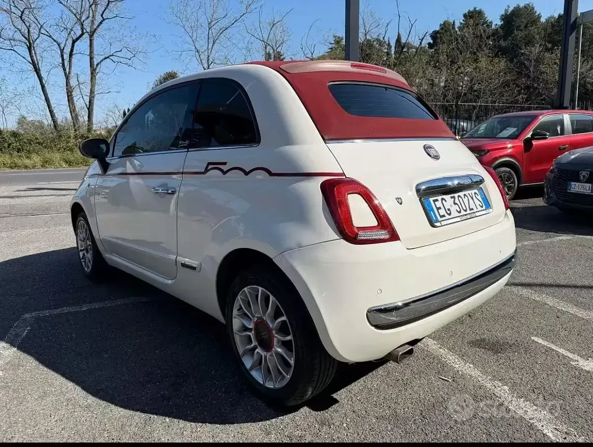 Usata Fiat 500 69 CV (50 kW) 2011 Bianco Cabrio