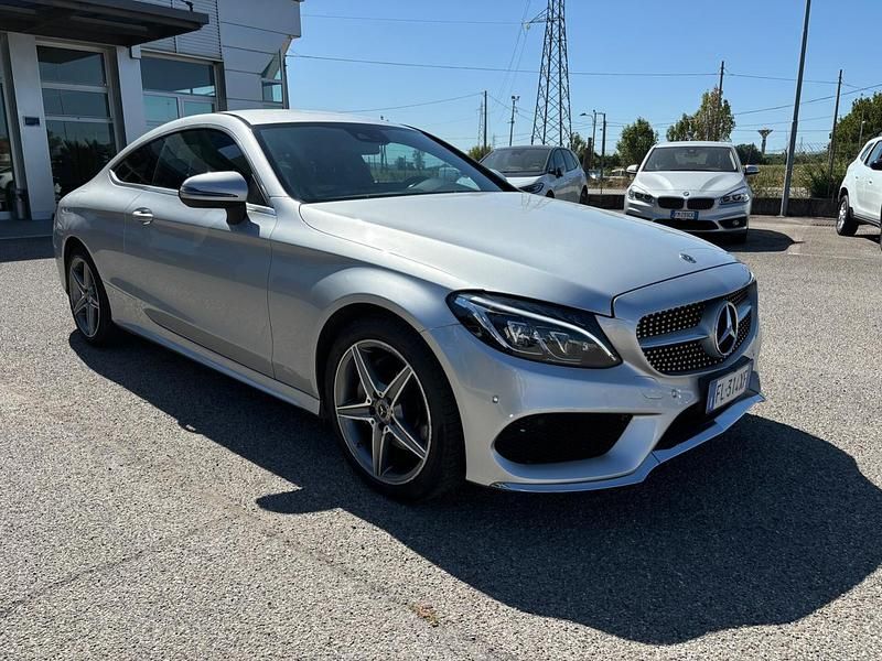 Usata Mercedes C220 Premium 170 CV (125 kW) 2017 Argento Coupé