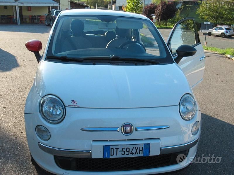 Usata Fiat 500 Lounge 75 CV (55 kW) 2009 Bianco Berlina
