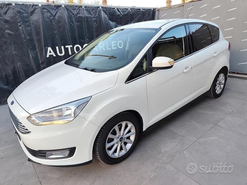 Bianco Usata 2016 Ford C-MAX Titanium Monovolume | 10.900 € (Buon prezzo) - Immagine 1/4
