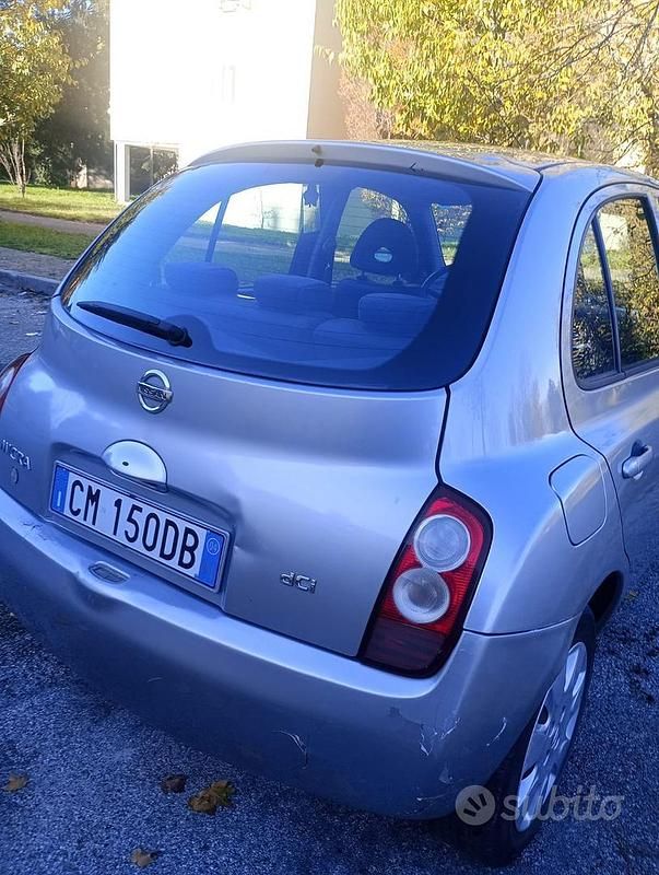 Usata Nissan Micra Acenta 82 CV (60 kW) 2003 Grigio Utilitaria