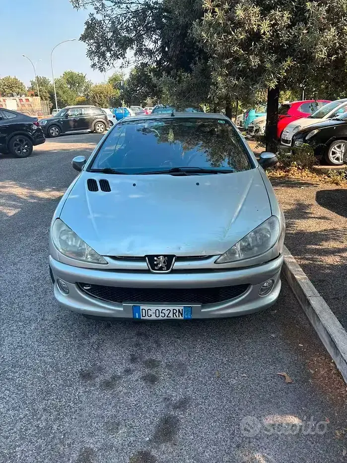 Usata Peugeot 206 CC 109 CV (80 kW) 2007 Grigio Cabrio