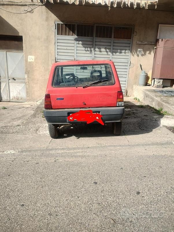 Usata Fiat Panda 4x4 50 CV (36 kW) 1986 Rosso Utilitaria