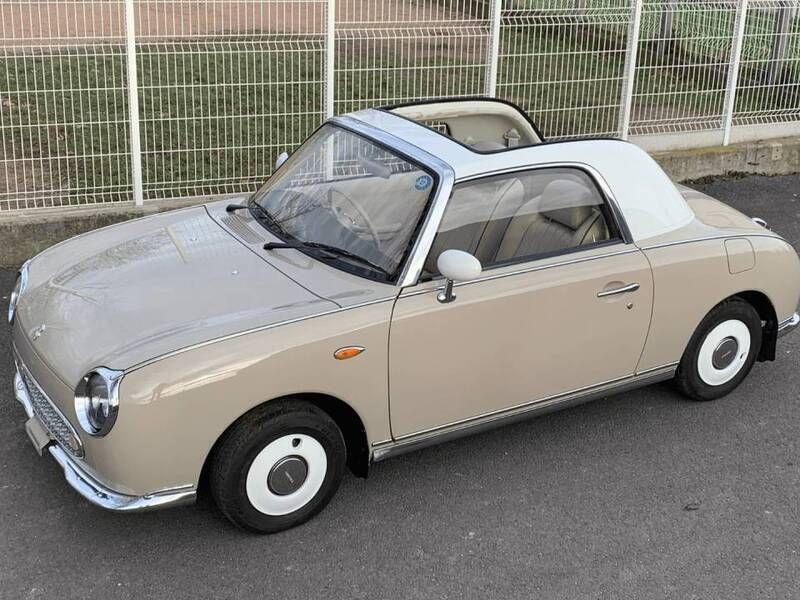 Beige Usata 1991 Nissan Figaro Cabrio | 18.500 € - Immagine 1/4