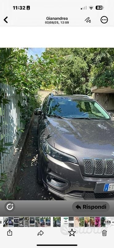 Usata Jeep Cherokee Overland 200 CV (147 kW) 2019 Grigio SUV