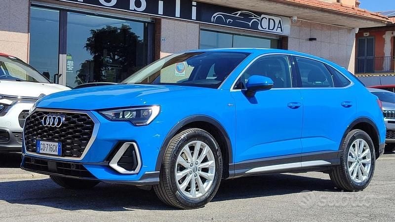 Usata Audi Q3 Sportback S-Line 150 CV (110 kW) 2020 Azzurro SUV