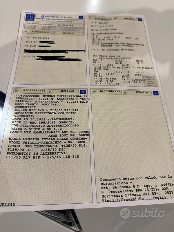 Usata Nissan Juke 110 CV (80 kW) 2014 SUV