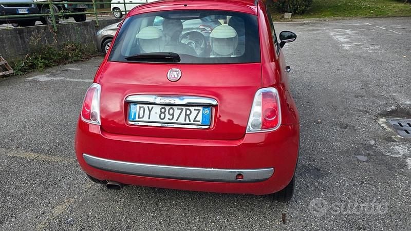 Usata Fiat 500 69 CV (50 kW) 2009 Rosso Cabrio