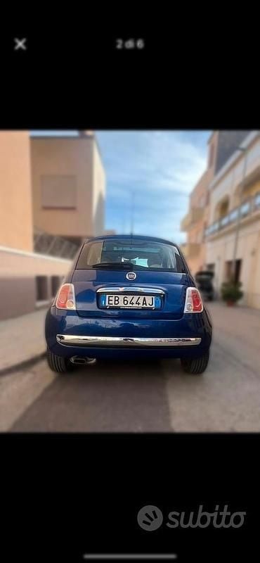 Usata Fiat 500 Lounge 69 CV (50 kW) 2010 Blu Berlina