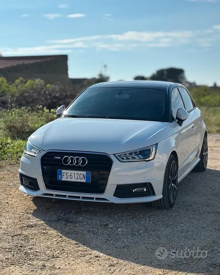 Usata Audi A1 S-Line 95 CV (69 kW) 2018 Bianco Berlina