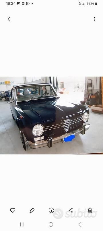 Usata Alfa Romeo Giulia 1970 Blu Berlina