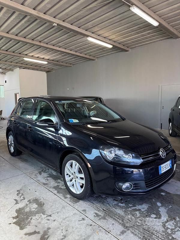 Usata VW Golf VI Highline 110 CV (80 kW) 2009 Nero Utilitaria