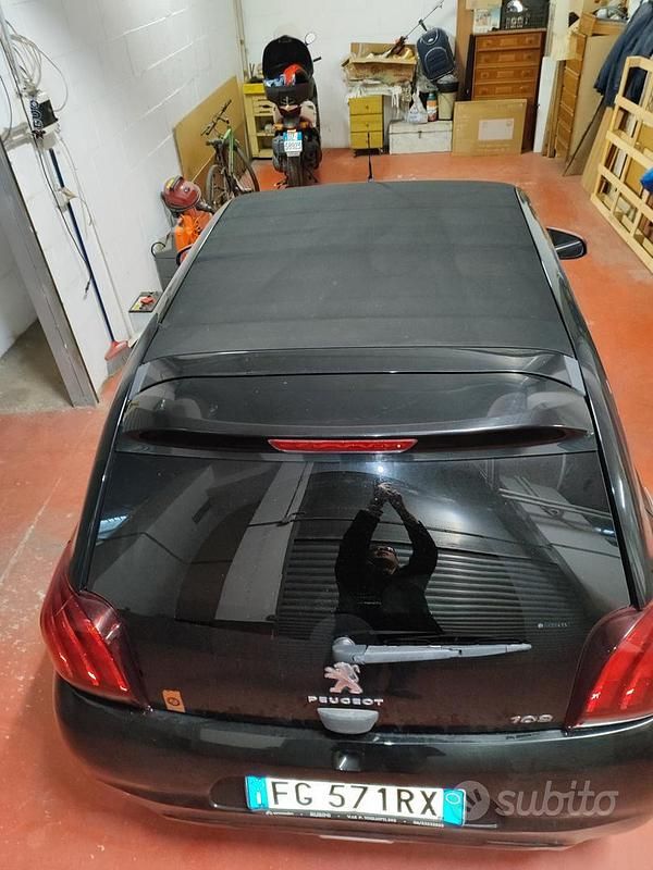 Usata Peugeot 108 Roland Garros 82 CV (60 kW) 2016 Nero Utilitaria