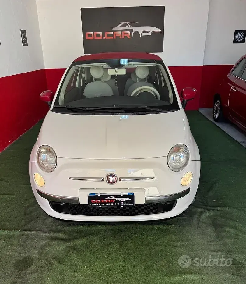 Usata Fiat 500C Lounge 69 CV (50 kW) 2010 Bianco Cabrio