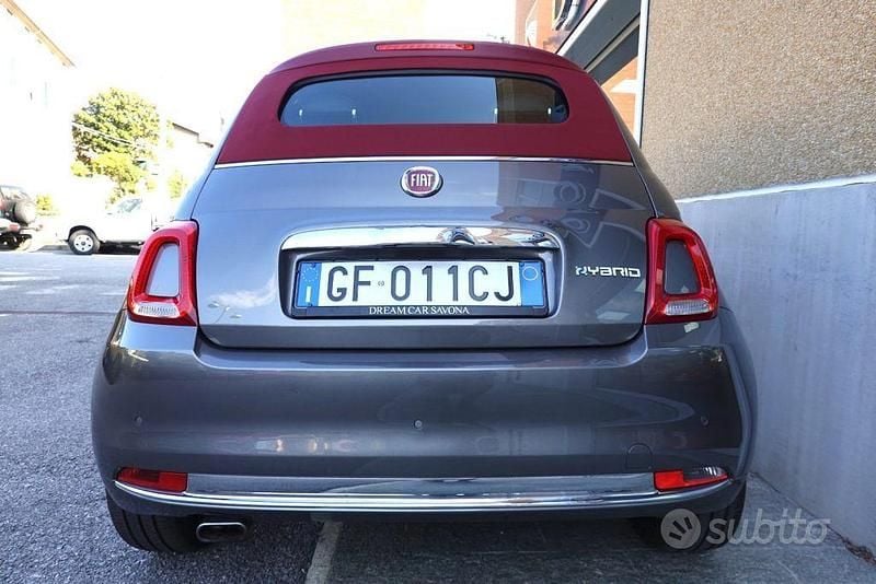 Usata Fiat 500C Dolcevita 70 CV (51 kW) 2021 Grigio metallizzato Cabrio
