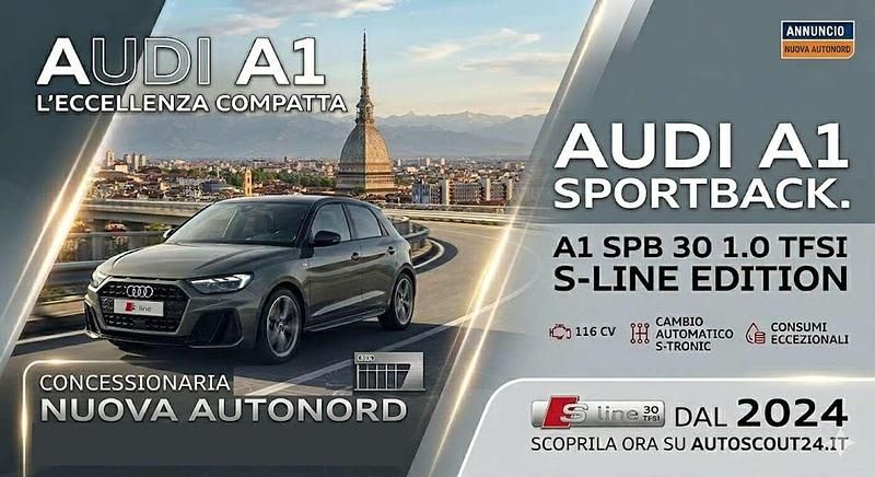 Usata Audi A1 S-Line 116 CV (85 kW) 2025 Grigio cronos / tetto nero SUV