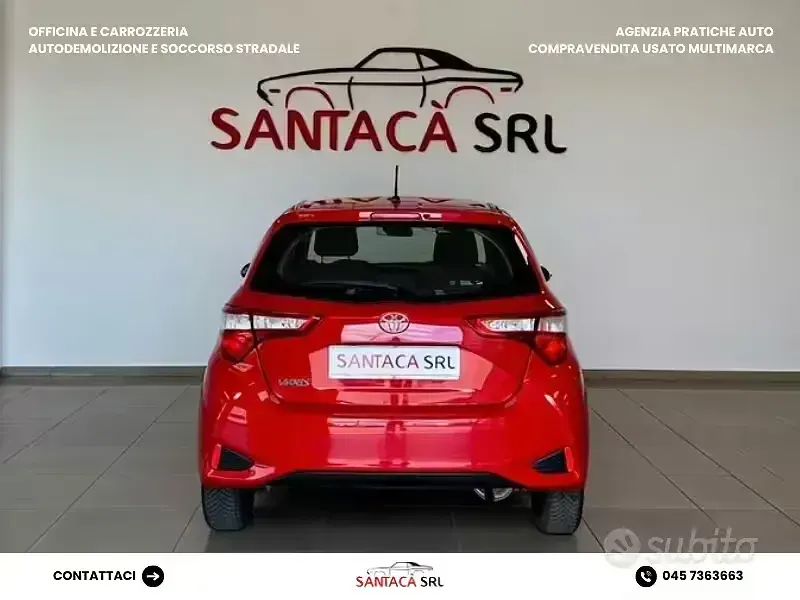 Usata Toyota Yaris Active 72 CV (52 kW) 2019 Rosso Berlina
