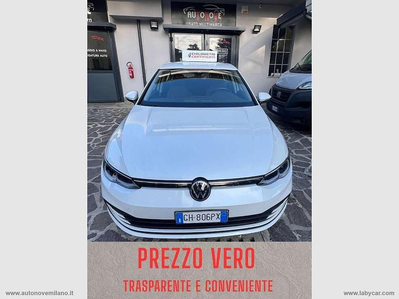 Usata VW Golf VIII Life 110 CV (80 kW) 2021 Bianco Berlina
