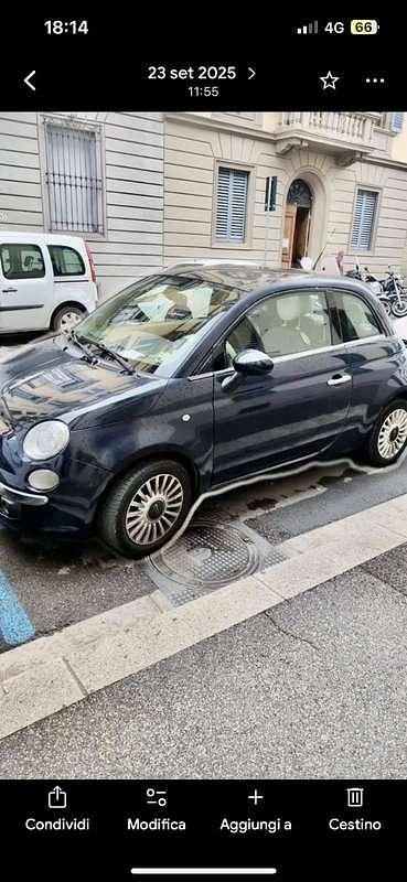 Usata Fiat 500 Sport 101 CV (74 kW) 2011 Blu/azzurro Utilitaria