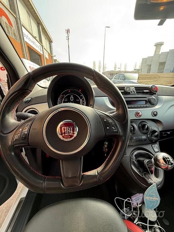 Usata Fiat 500 85 CV (62 kW) 2015 Bianco Cabrio