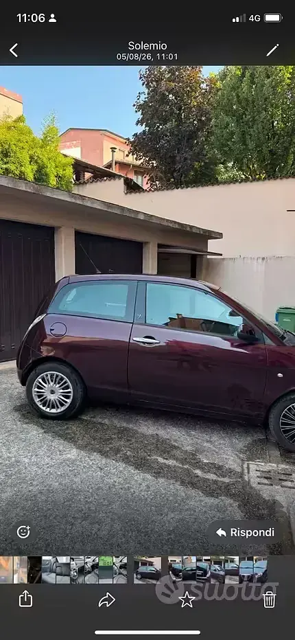 Usata Lancia Ypsilon 60 CV (44 kW) 2010 Viola Utilitaria