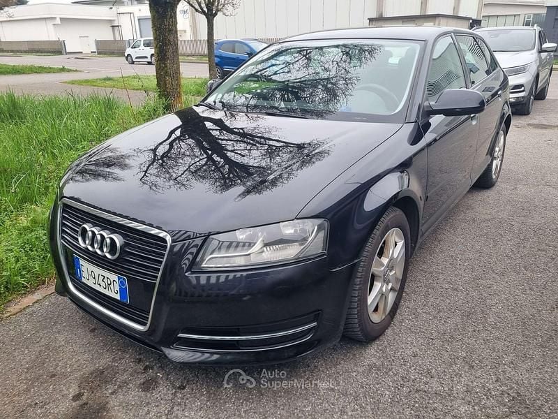 Usata Audi A3 Attraction 105 CV (77 kW) 2011 Nero Utilitaria