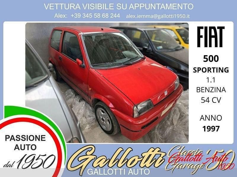 Usata Fiat Cinquecento 54 CV (39 kW) 1997 Rosso Utilitaria